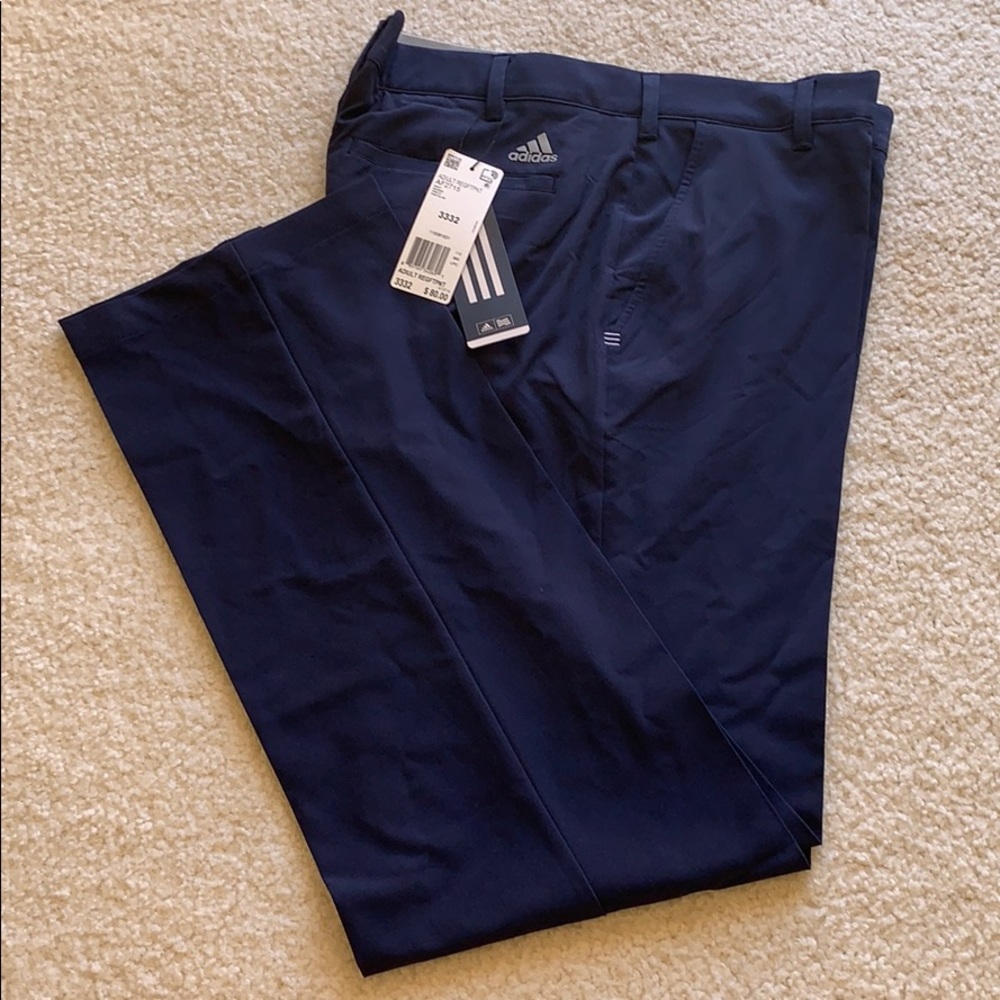 Adidas Men’s Regular Fit Navy Pants Size 33 x 32